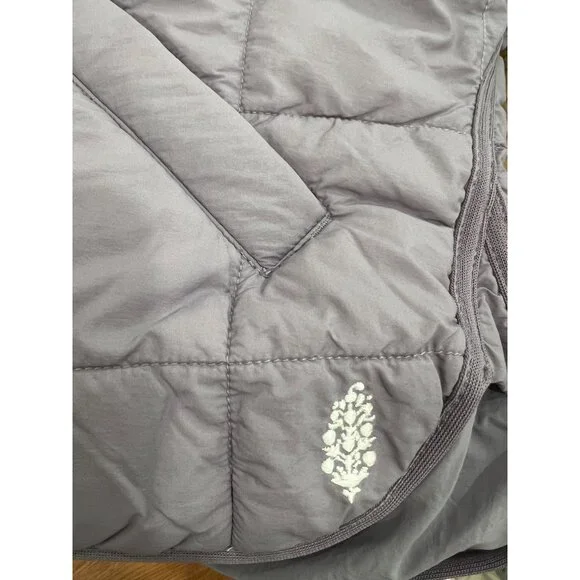 Free People FP Movement Pippa Packable Puffer Size Medium Y2K Stripes 90's - Picture 4 of 5